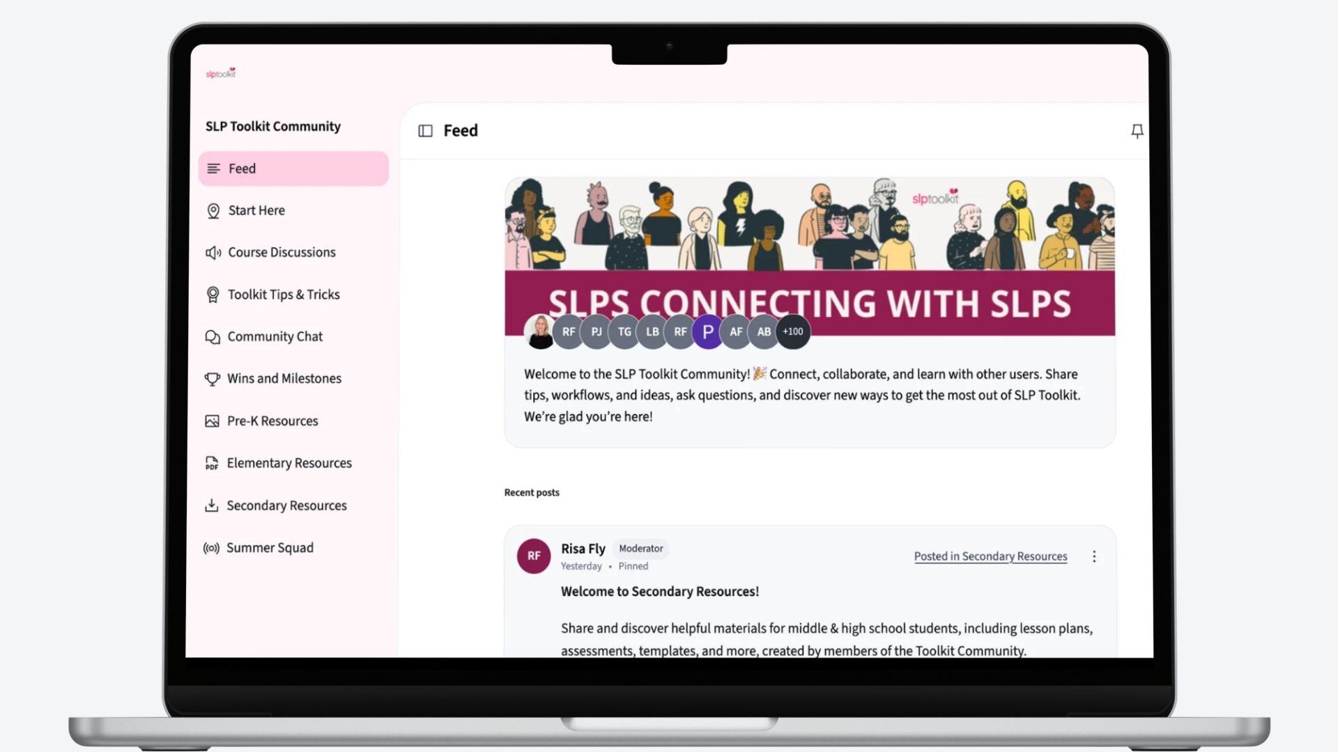 Toolkit University, the online community for SLP Toolkit users